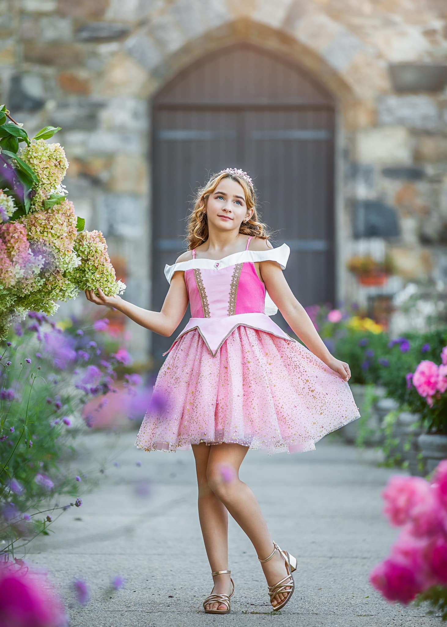briar rose dress pink Princess Briar Rose Girls Costume Ensemble