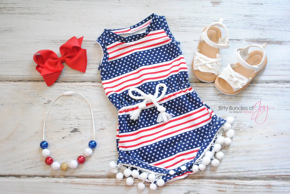 July 4th hot sale romper